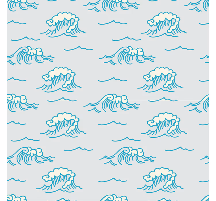 Tapet natura design cu model de valuri - TenStickers