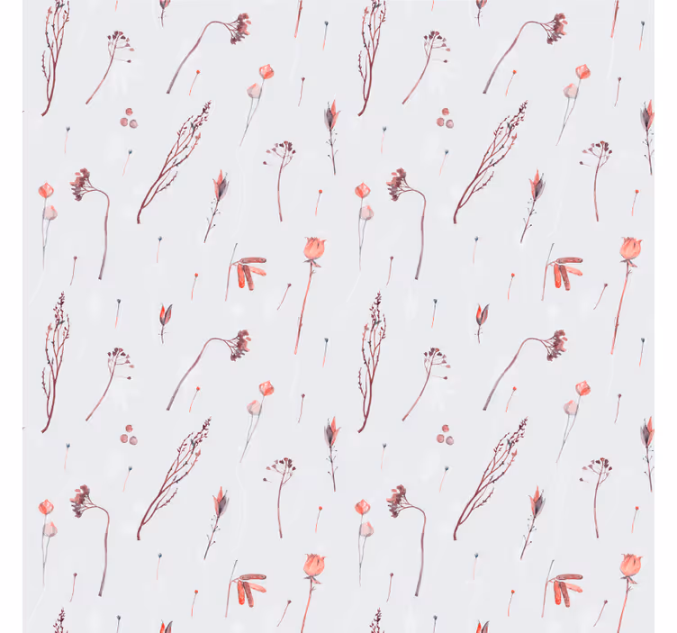 Tapet natura cu model floral delicat - TenStickers