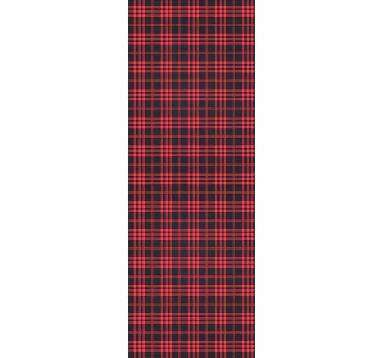 Crăciun tapet cu model tartan de crăciun - TenStickers