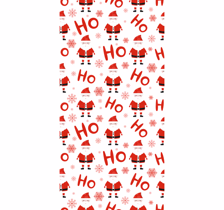 Crăciun tapet moș crăciun hohoho - TenStickers