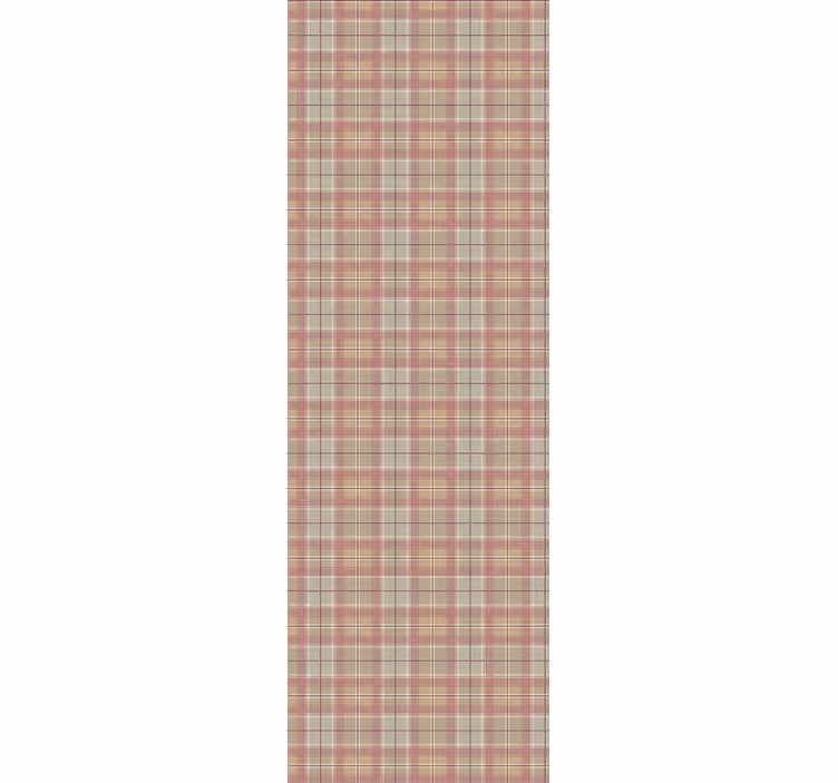 Tapet camera de zi textură tartan maro - TenStickers