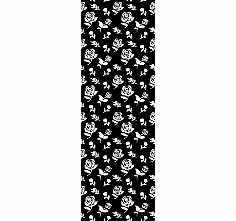 Tapet ornamental cu model floral monocolor - TenStickers