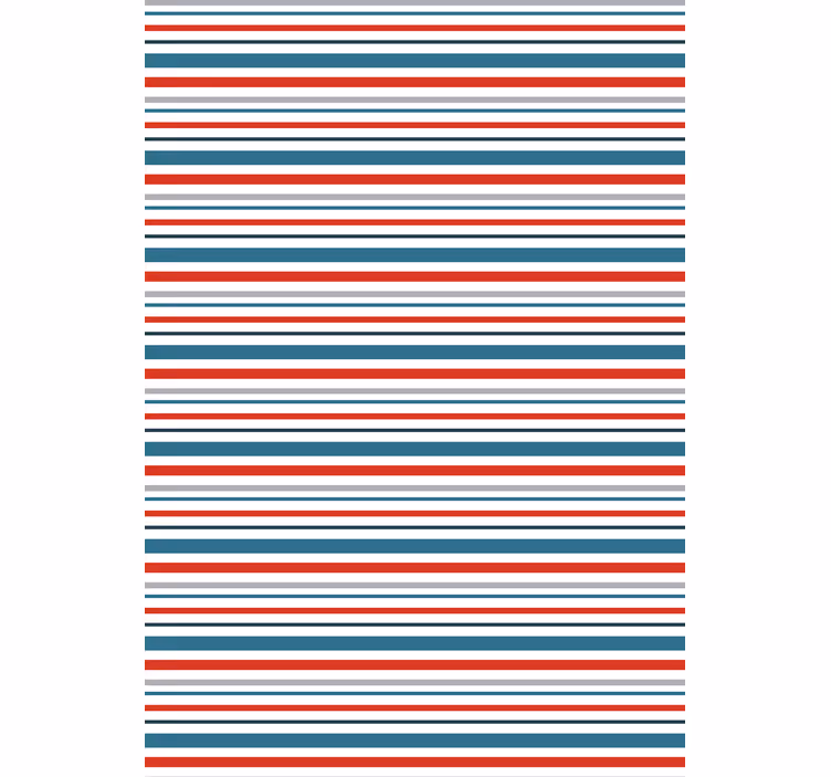 Tapet ornamental design retro marin cu dungi - TenStickers