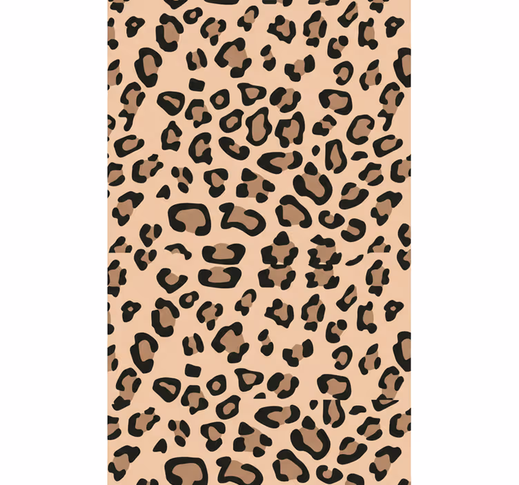 Tapet camera de zi imprimeu leopard modern - TenStickers