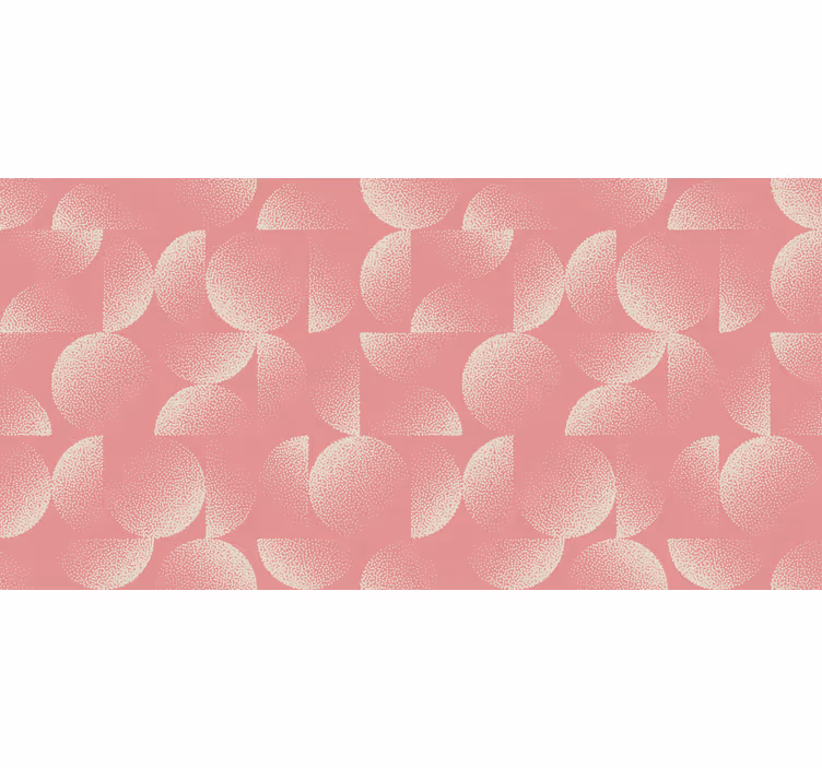 Tapet dormitor semicercluri pastelate - TenStickers