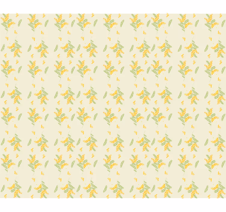 Tapet dormitor model mimosa deschis - TenStickers