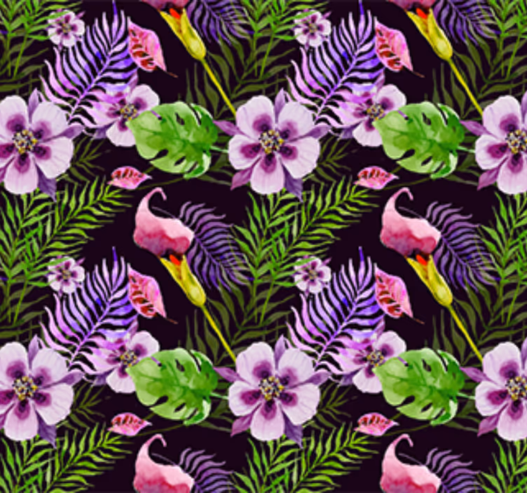 Tapet ornamental vinil ikea flora din junglă - TenStickers
