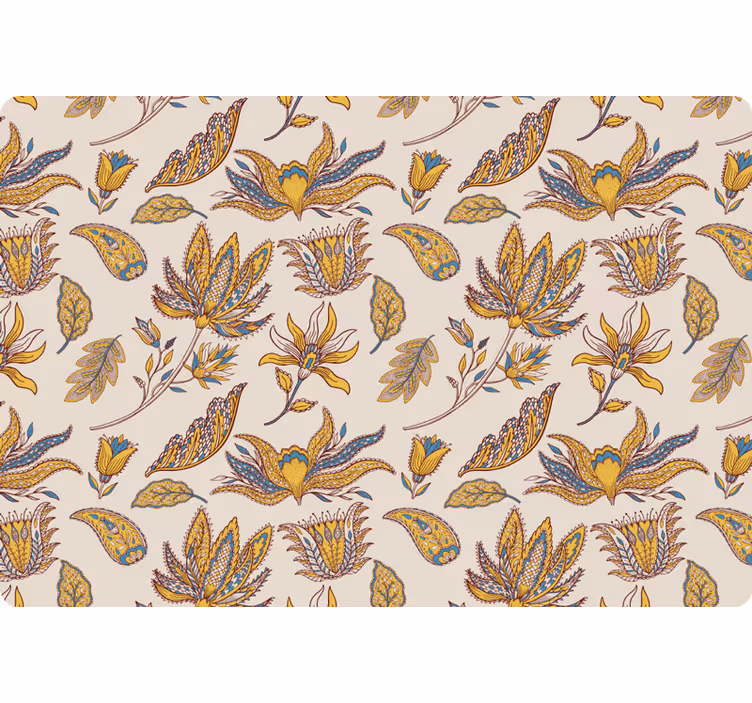 Tapet flori set cu motive paisley - TenStickers