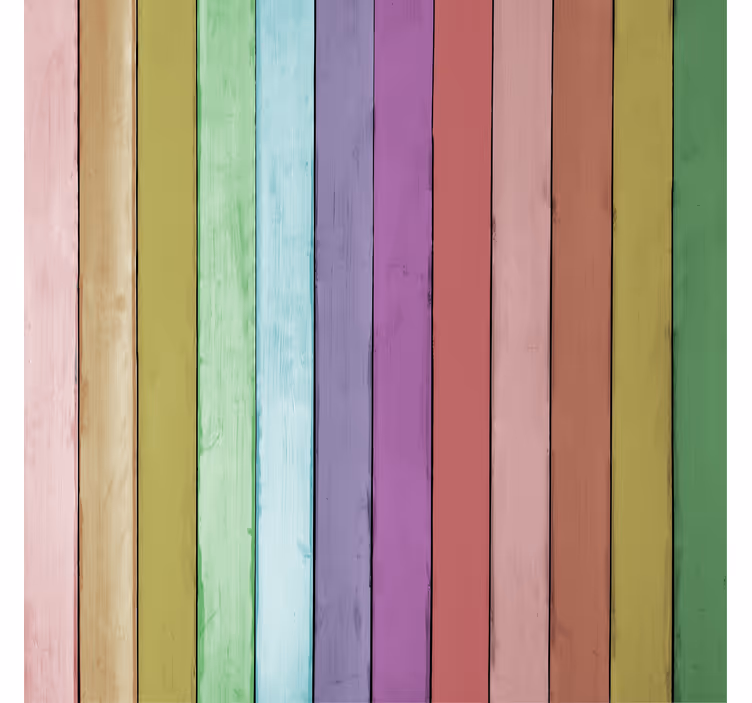 Tapet ornamental cu plăci de lemn deschise - TenStickers