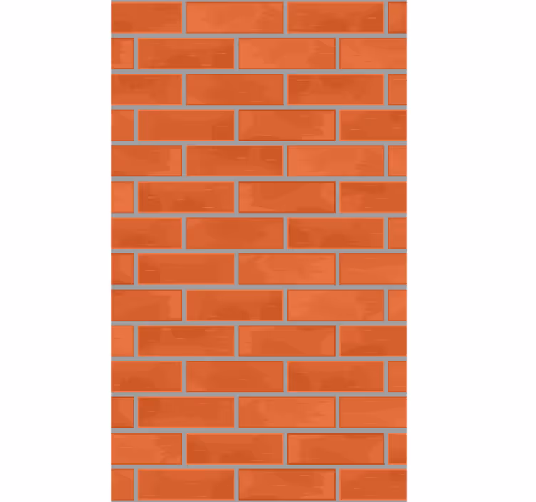 Tapet ornamental cu model de cărămidă roșie - TenStickers