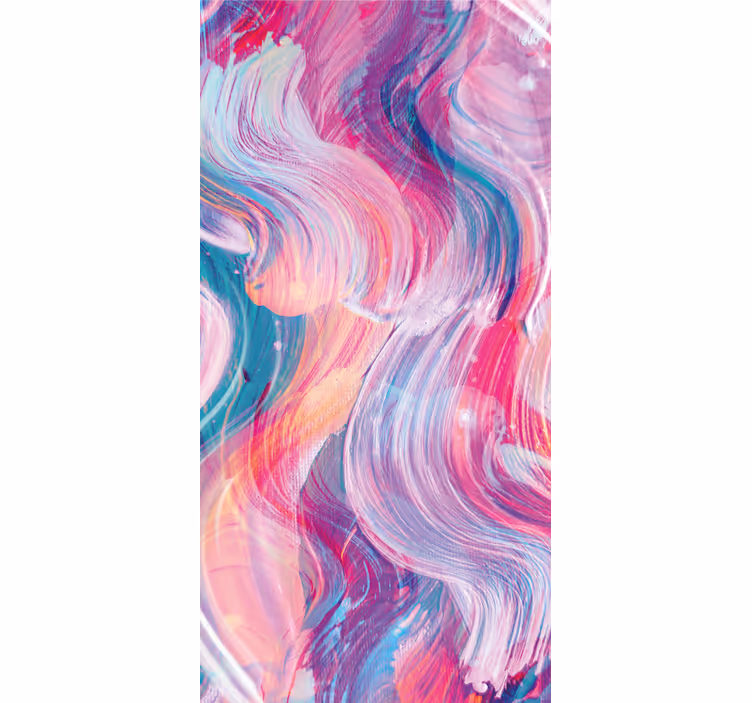 Tapet ornamental cu tușe colorate de ulei - TenStickers