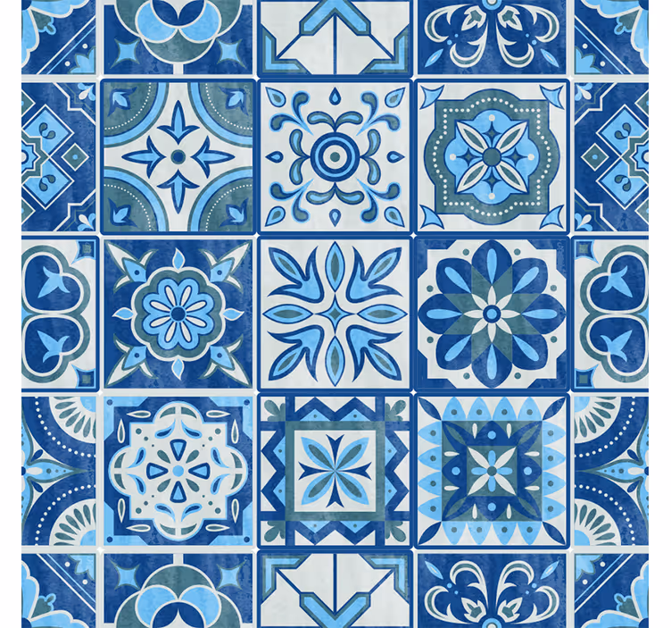 Tapet gresie model albastru talavera - TenStickers