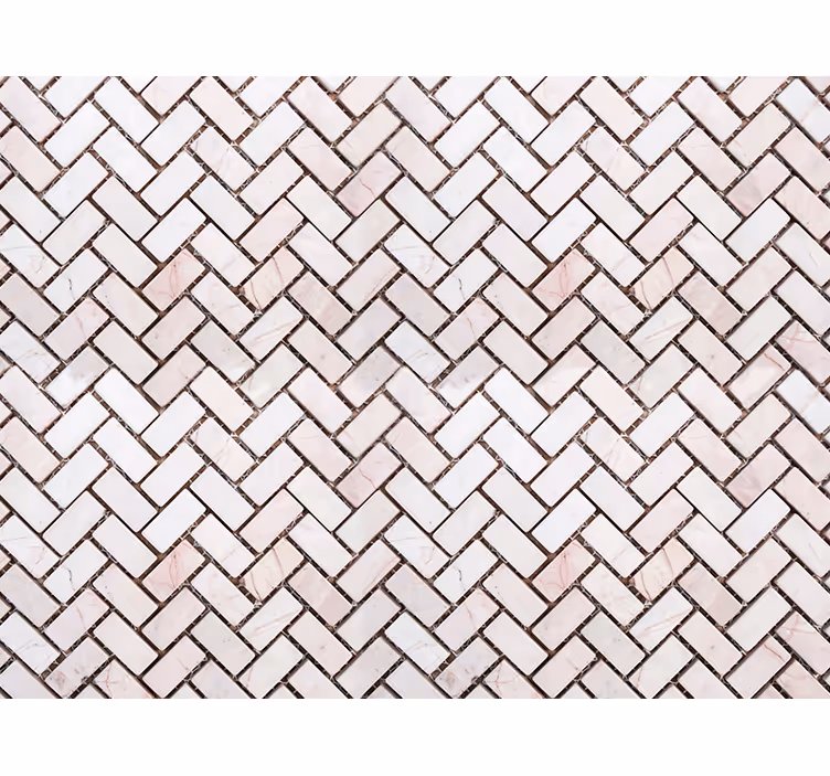 Tapet ornamental cu plăci de marmură în zigzag - TenStickers