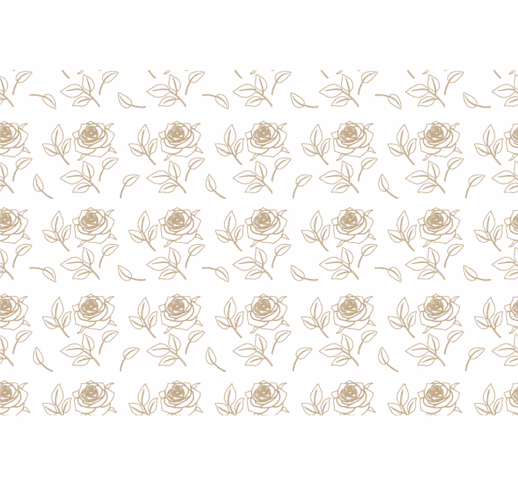Tapet ornamental cu model elegant de trandafiri - TenStickers