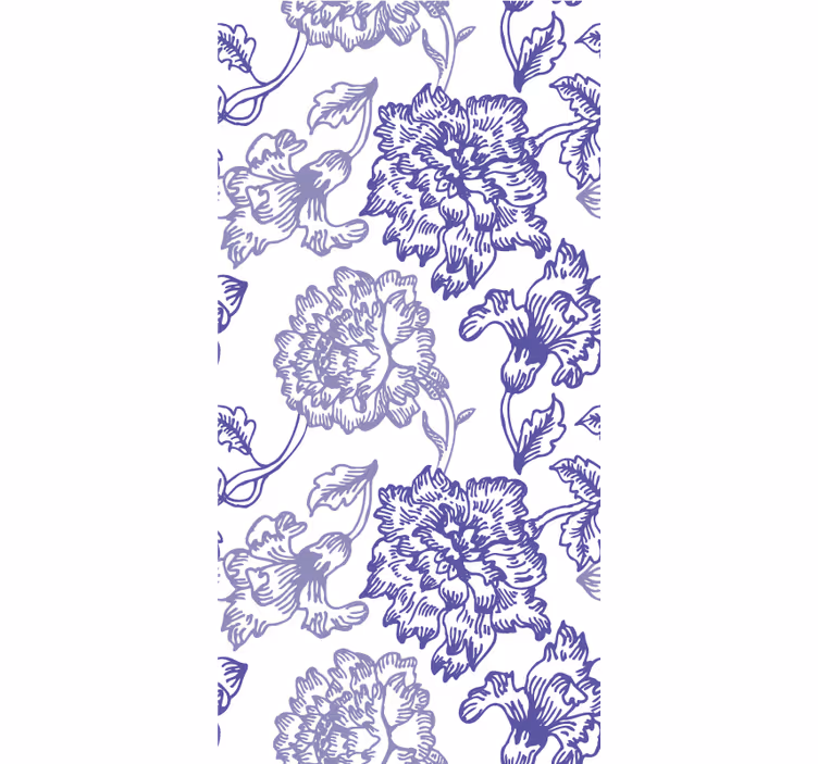 Tapet ornamental cu modele florale elegante - TenStickers