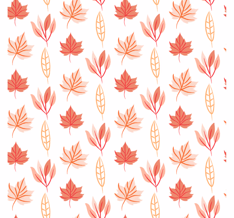 Tapet ornamental cu motive de frunze - TenStickers