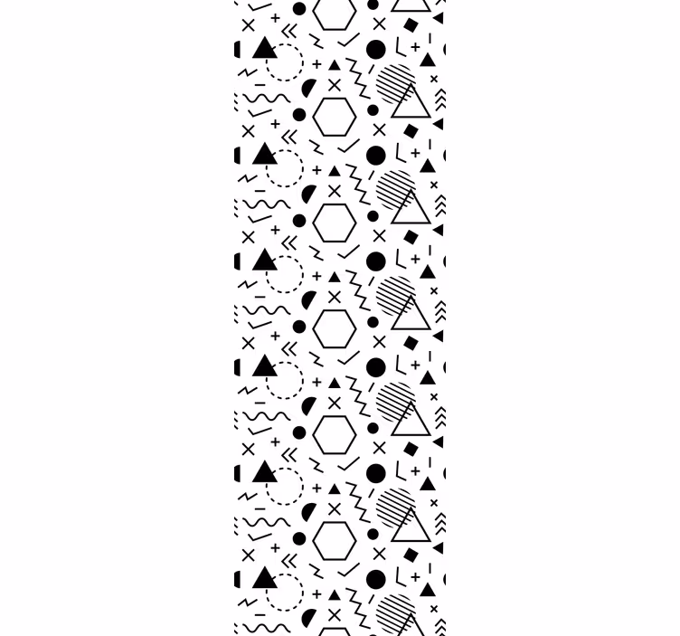 Tapet ornamental forme abstracte îndrăznețe - TenStickers