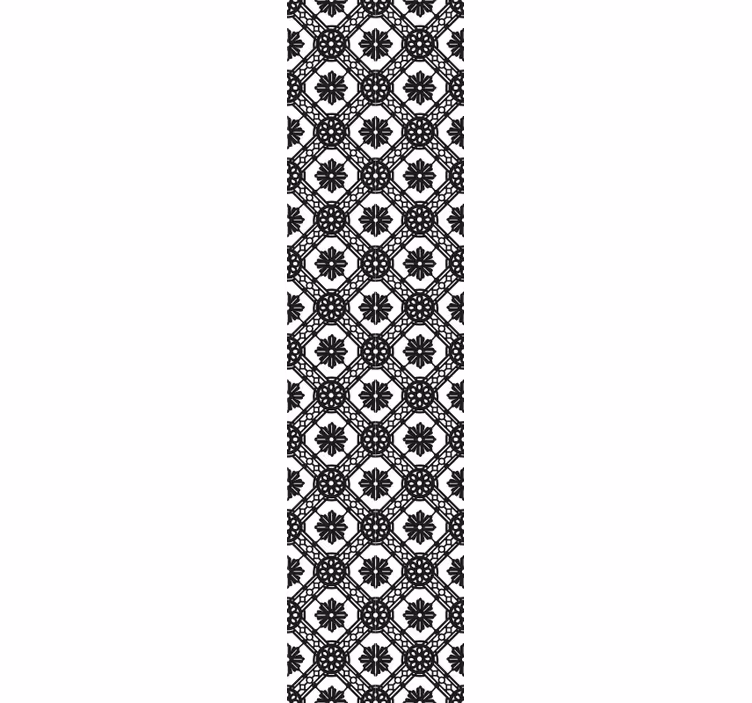 Tapet ornamental compoziție florală complicată - TenStickers