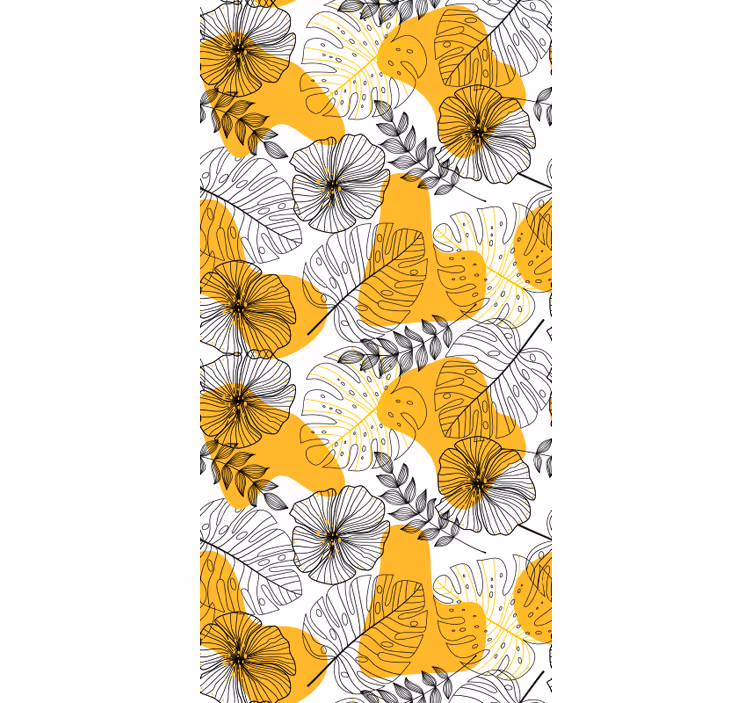 Tapet texturat cu design floral kallax - TenStickers