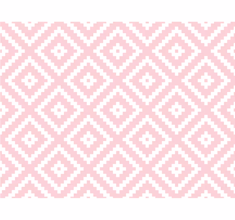 Tapet texturat model geometric pătrate roz - TenStickers