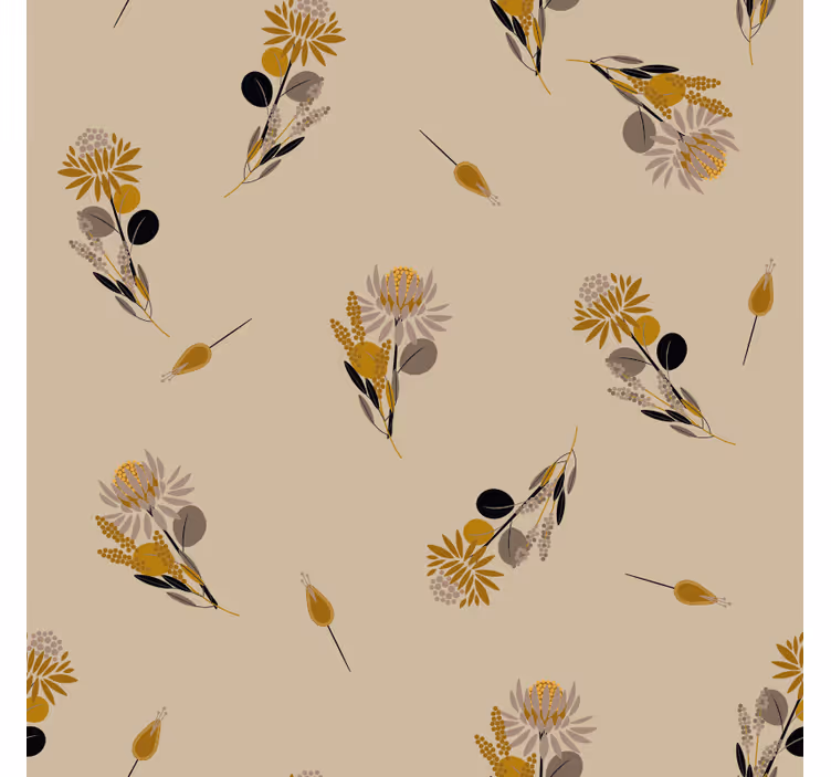 Tapet texturat flori vintage - TenStickers