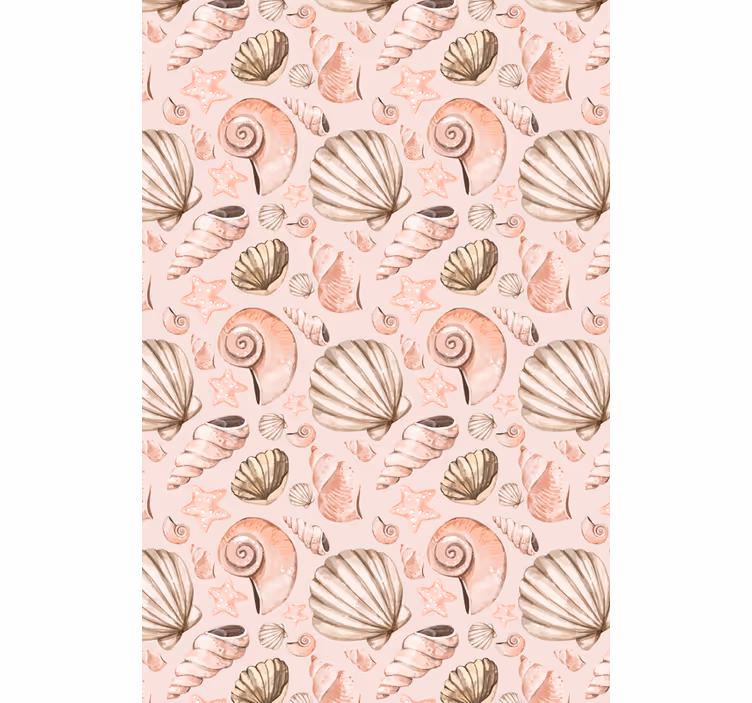 Tapet de animale cu scoici pastelate - TenStickers
