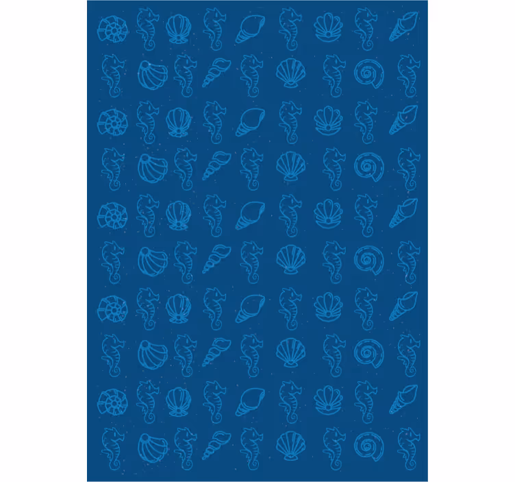 Tapet de animale scoici și cai de mare - TenStickers