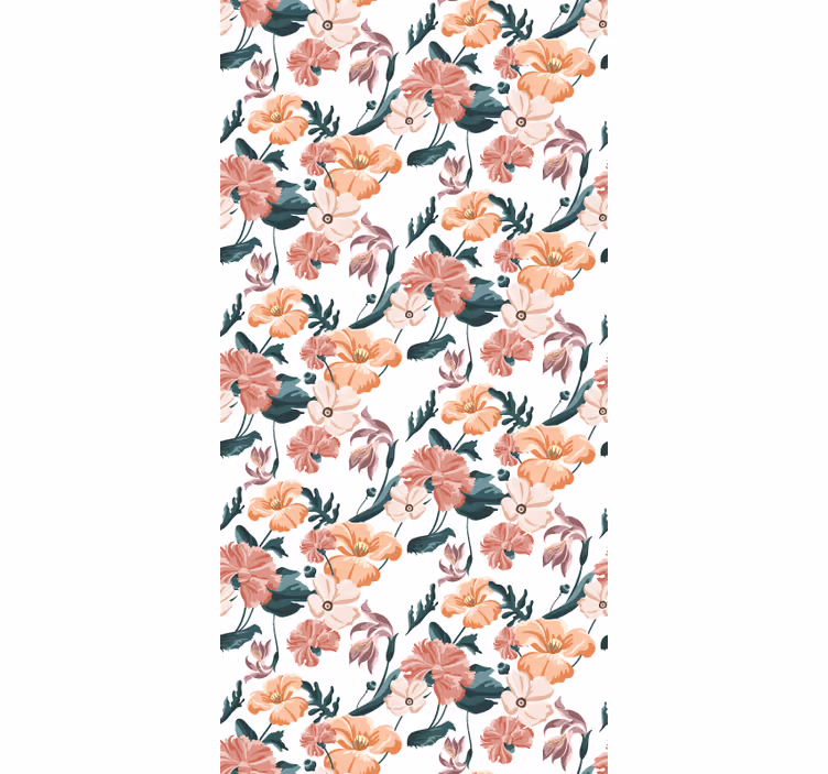 Tapet dormitor model flori pastelate frumoase - TenStickers