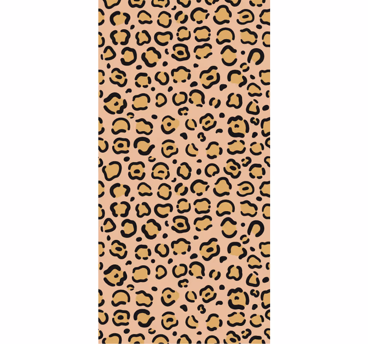 Tapet dormitor imprimeu leopard pastelat - TenStickers