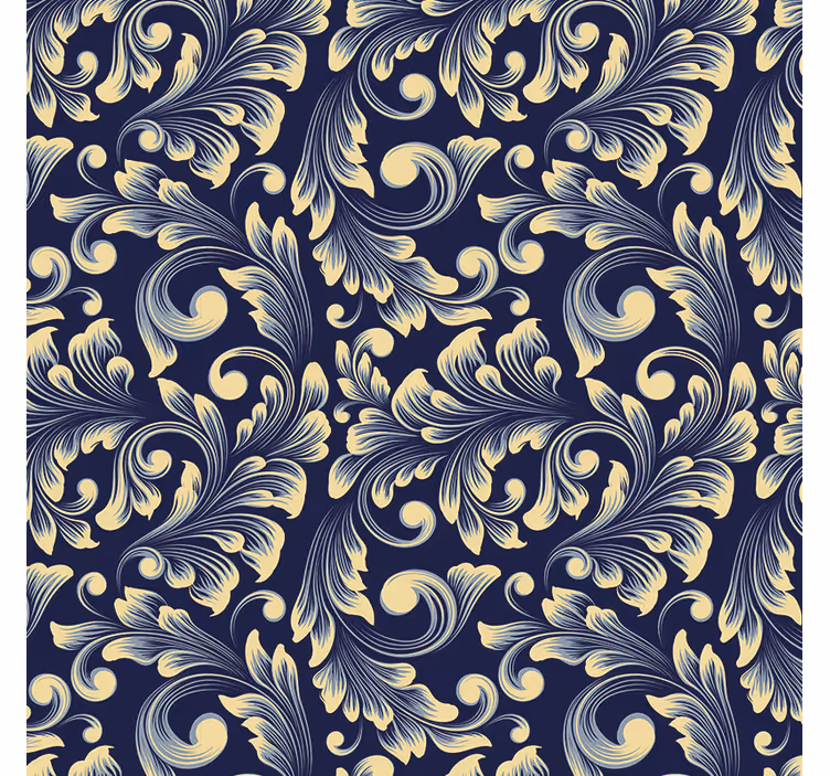 Tapet dormitor design botanic aurit - TenStickers