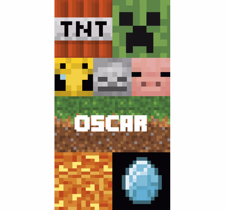 Tapet texturat cu model geometric de gaming - TenStickers