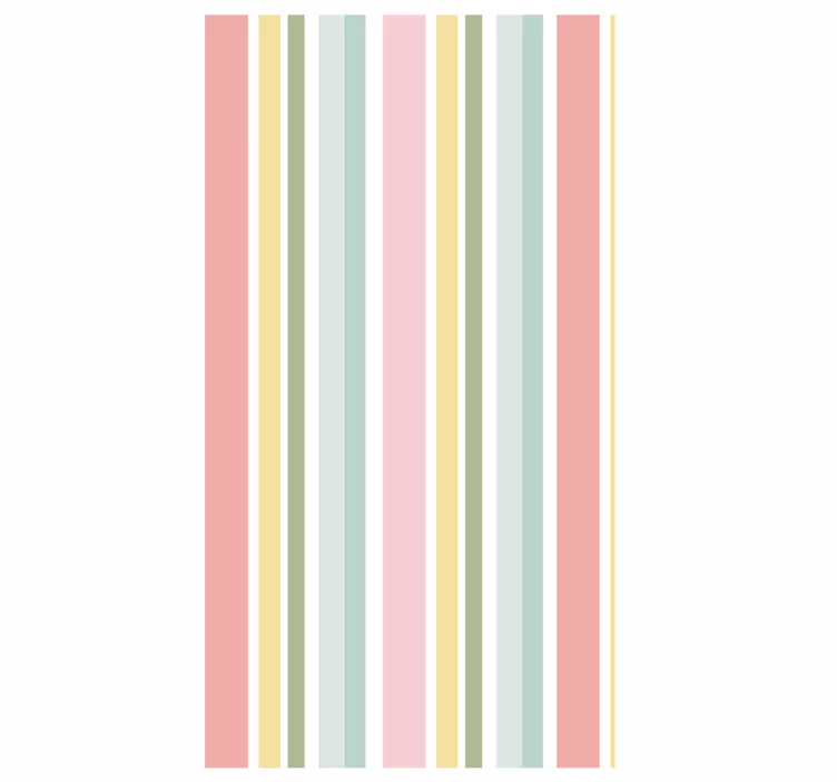 Tapet texturat design striped pastel multicolor orizontal - TenStickers