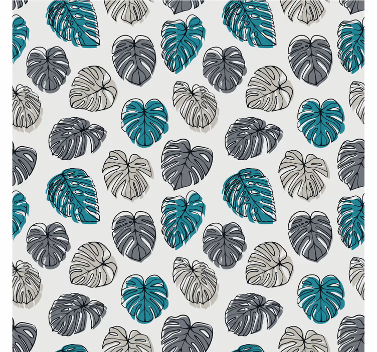 Tapet dormitor model frunze monstera - TenStickers