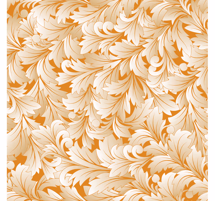 Tapet dormitor model frunze ornamentale - TenStickers
