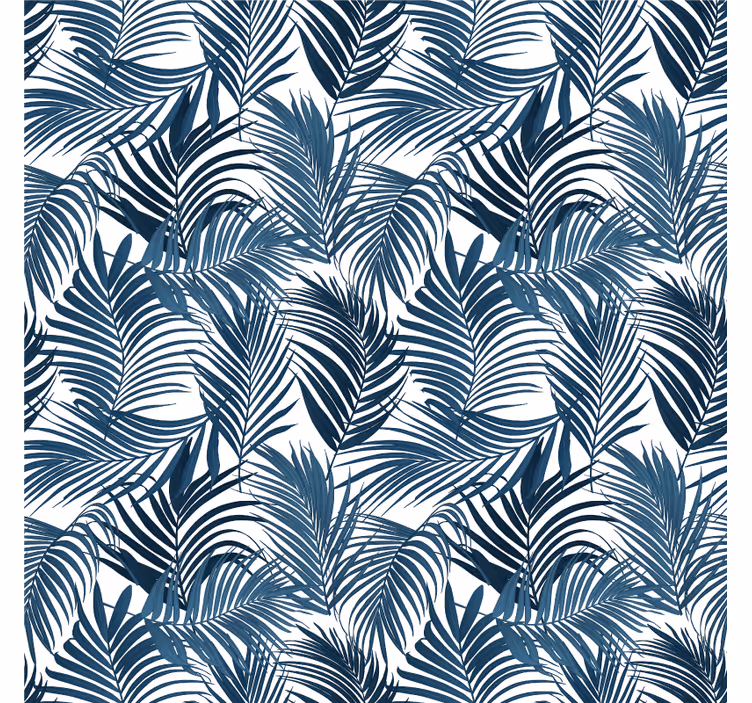 Tapet dormitor cu elemente de frunze tropicale - TenStickers