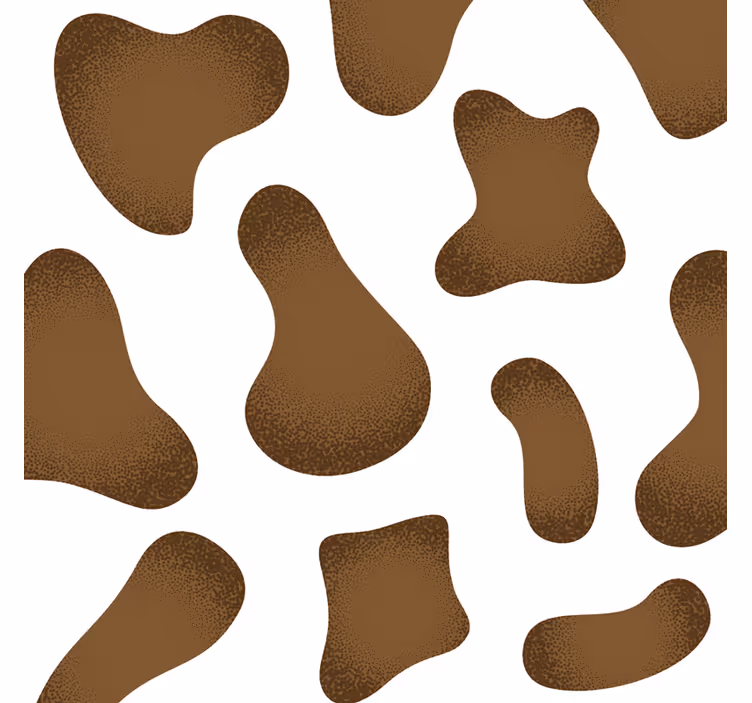 Tapet de animale model abstract de piele de vacă - TenStickers