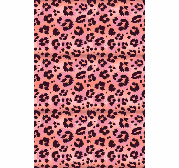 Tapet de animale leopard roz - TenStickers