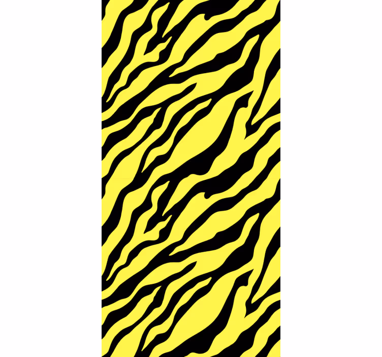 Tapet de animale design zebra galbenă - TenStickers