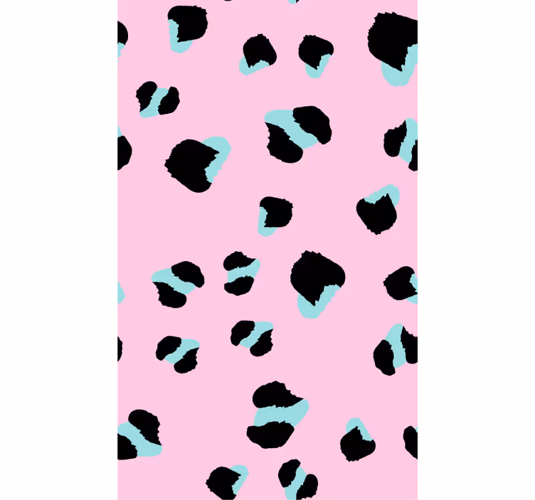 Tapet de animale leopard roz - TenStickers