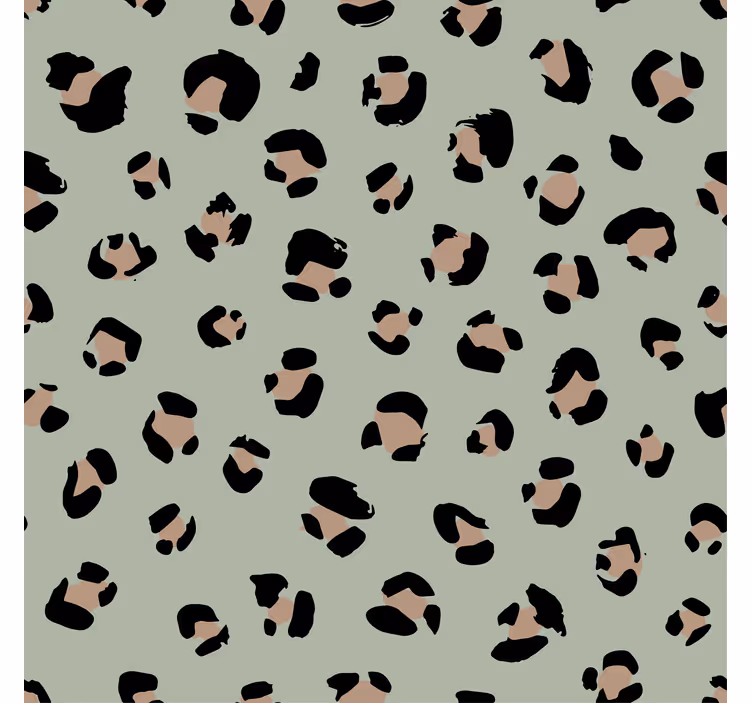 Tapet de animale cu model leopard în acuarelă - TenStickers