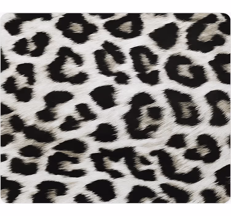 Tapet de animale imprimeu leopard alb - TenStickers