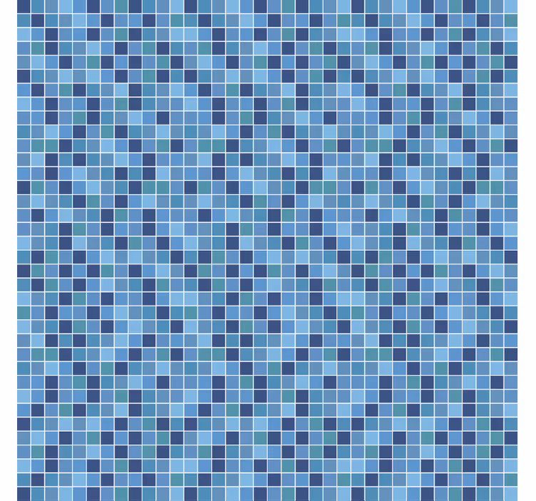 Birou tapet din textil mozaic geometric - TenStickers