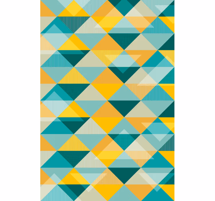 Tapet hol aranjament triunghiular geometric - TenStickers