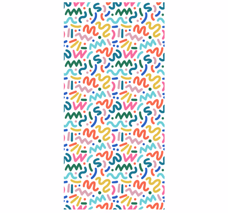 Tapet hol forme colorate abstracte - TenStickers