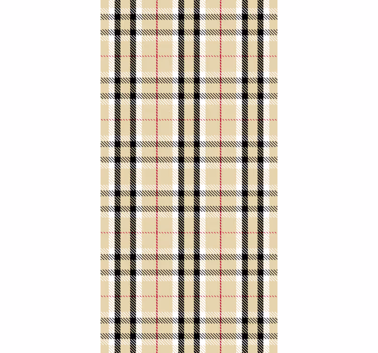 Tapet hol cu carouri tartan - TenStickers