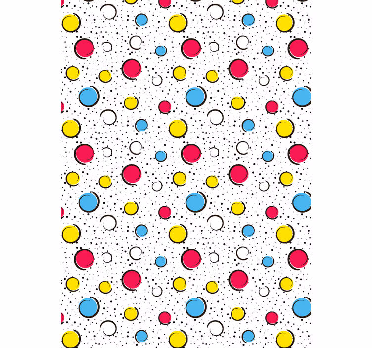 Tapet hol buline multicolore - TenStickers