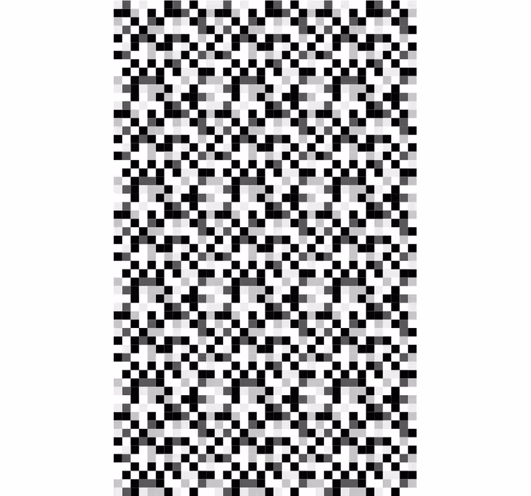 Tapet hol model pixeli monocromi - TenStickers