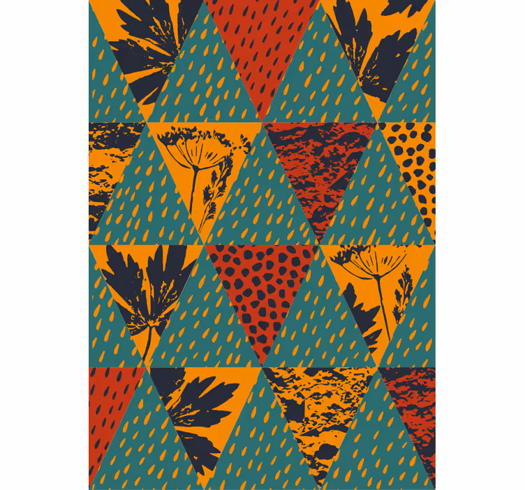 Tapet hol art geometric ploaie - TenStickers