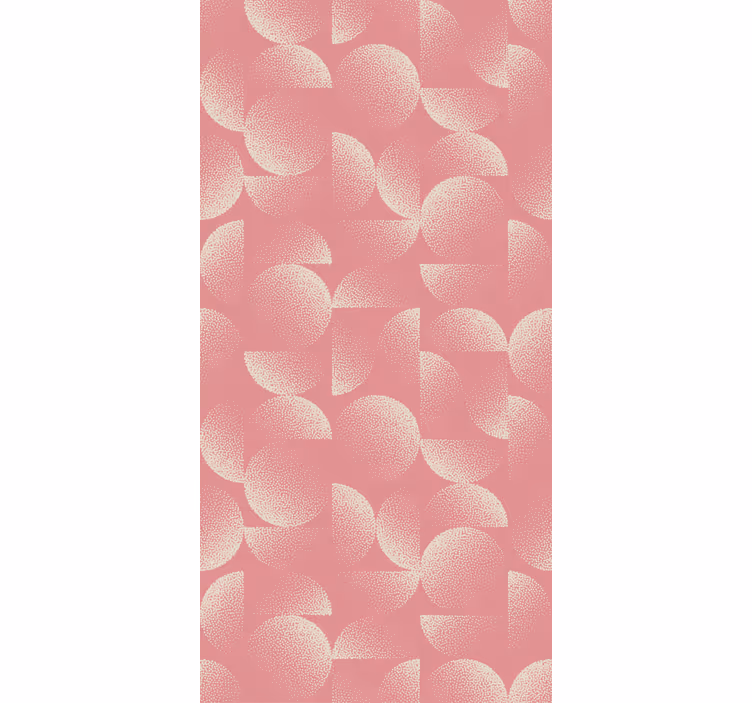 Tapet de sufragerie pastel semicercuri - TenStickers