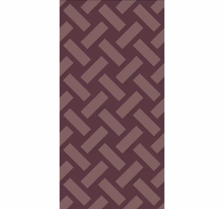 Tapet de sufragerie model pătrat geometric violet - TenStickers